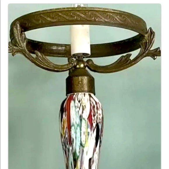 Murano Millefiori Lamp By Fratelli Toso RARE 19” Tall. - Picture 2 of 4
